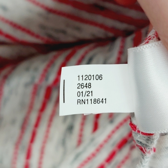 Lane Bryant Dress Off The Shoulder Gray Pink Stripe Tie Waist Dress P4984 - Picture 8 of 9